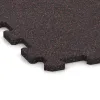 Detailaufnahme der Randausprägung von WARCO-Produkt 1126, Fitness Floor Compact, Format 970 x 970 x 16 mm, Farbe Light Red Speckled.