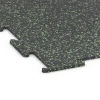 Detailaufnahme der Randausprägung von WARCO-Produkt 6459, Fitness Floor Compact, Format 50 × 50 × 0,8 cm, Farbe Light Green Speckled.