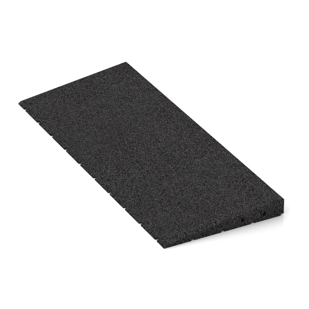 Detailaufnahme der Randausprägung von WARCO-Produkt 2468, Transition ramp 75 cm, Format 75 x 30 cm | 8 < 45 mm, Farbe Anthracite.