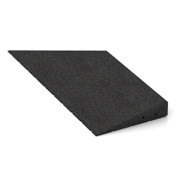 Detailaufnahme der Randausprägung von WARCO-Produkt 2548, Transition ramp 75 cm, Format 75 x 30 cm | 8 < 65 mm, Farbe Anthracite.