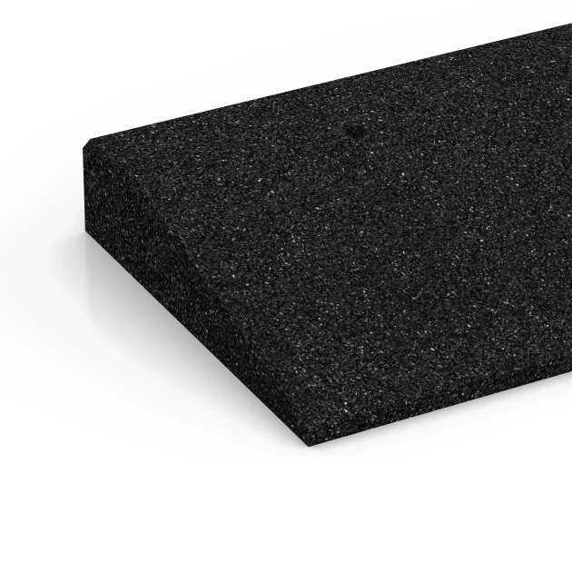 Detailaufnahme der Randausprägung von WARCO-Produkt 6599, Threshold Ramp, Format 100 × 25 cm | 1 < 6 cm, Farbe Anthracite.