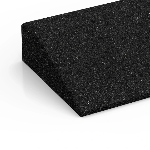 Detailaufnahme der Randausprägung von WARCO-Produkt 6602, Threshold Ramp, Format 100 × 25 cm | 1 < 9 cm, Farbe Anthracite.