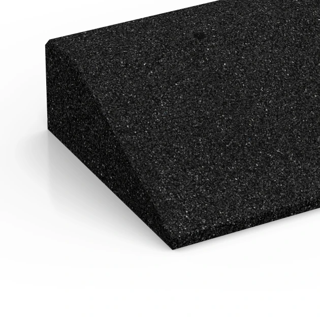 Detailaufnahme der Randausprägung von WARCO-Produkt 6603, Threshold Ramp, Format 100 × 25 cm | 1 < 10 cm, Farbe Anthracite.