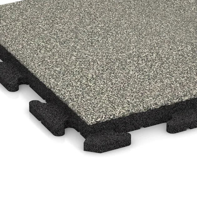 Detailaufnahme der Randausprägung von WARCO-Produkt 5795, Event Floor, Format 500 x 500 x 40 mm, Farbe Light Granite.