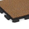 Detailaufnahme der Randausprägung von WARCO-Produkt 1284, Terrace tile Classic, Format 500 x 500 x 40 mm, Farbe Terra Cotta.