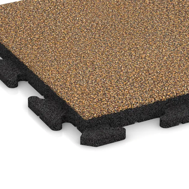 Detailaufnahme der Randausprägung von WARCO-Produkt 5806, Event Floor, Format 500 x 500 x 40 mm, Farbe Rattan Lounge.
