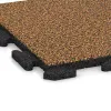 Detailaufnahme der Randausprägung von WARCO-Produkt 1210, Pool Decking Tile Classic, Format 500 x 500 x 30 mm, Farbe Terra Cotta.