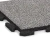 Detailaufnahme der Randausprägung von WARCO-Produkt 4616, Terrace tile Classic, Format 500 x 500 x 30 mm, Farbe Grey Melange.
