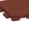 Detailaufnahme der Randausprägung von WARCO-Produkt 1247, Outdoor Tile Classic, Format 500 x 500 x 30 mm, Farbe Brick red.