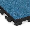 Detailaufnahme der Randausprägung von WARCO-Produkt 1468, Fitness Floor Rubber Tiles Classic, Format 500 x 500 x 50 mm, Farbe Atlantic.