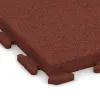 Detailaufnahme der Randausprägung von WARCO-Produkt 1472, Terrace tile Classic, Format 500 x 500 x 50 mm, Farbe Brick red.