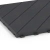 Detailaufnahme der Randausprägung von WARCO-Produkt 6325, Herringbone – Deck Tile, Format 38,5 x 38,5 x 2 cm, Farbe Slate.