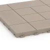Detailaufnahme der Randausprägung von WARCO-Produkt 6238, Panel Pattern – Deck Tile, Format 38,5 x 38,5 x 2 cm, Farbe Vanilla.
