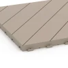 Detailaufnahme der Randausprägung von WARCO-Produkt 6327, Herringbone – Deck Tile, Format 38,5 x 38,5 x 2 cm, Farbe Vanilla.