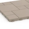 Detailaufnahme der Randausprägung von WARCO-Produkt 6331, Block Pattern – Deck Tile, Format 38,5 x 38,5 x 2 cm, Farbe Vanilla.