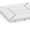 Detailaufnahme der Randausprägung von WARCO-Produkt 6352, Cassette Pattern – Deck Tile, Format 30 x 30 x 2 cm, Farbe Chalk.