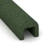 Detailaufnahme der Randausprägung von WARCO-Produkt 2588, Rubber Kerb Cap, Format 1000 x 100 x 100 x 60 mm, Farbe Grass Green.