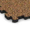 Detailaufnahme der Randausprägung von WARCO-Produkt 3852, Pool Decking Tile Seamless, Format 306 x 306 x 20 mm, Farbe Terra Cotta.