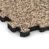 Detailaufnahme der Randausprägung von WARCO-Produkt 5740, Exhibition floor interlocking tile, Format 306 x 306 x 20 mm, Farbe Travertine.