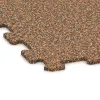 Detailaufnahme der Randausprägung von WARCO-Produkt 1023, Fitness Floor Compact, Format 970 x 970 x 8 mm, Farbe Terra Cotta.