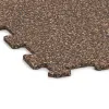 Detailaufnahme der Randausprägung von WARCO-Produkt 1024, Fitness Floor Compact, Format 970 x 970 x 8 mm, Farbe Bark & Bast.