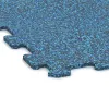 Detailaufnahme der Randausprägung von WARCO-Produkt 1029, Fitness Floor Compact, Format 970 x 970 x 8 mm, Farbe Atlantic.