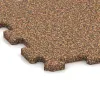 Detailaufnahme der Randausprägung von WARCO-Produkt 0962, Fitness Floor Compact, Format 485 x 485 x 16 mm, Farbe Terra Cotta.