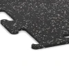 Detailaufnahme der Randausprägung von WARCO-Produkt 3776, Fitness Performance Elite Training Floor, Format 100 x 100 x 1 cm | 1,00 m², Farbe Light Grey Speckled.