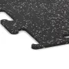 Detailaufnahme der Randausprägung von WARCO-Produkt 3779, Fitness Performance Elite Training Floor, Format 500 x 500 x 10 mm, Farbe Light Grey Speckled.