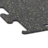 Detailaufnahme der Randausprägung von WARCO-Produkt 3764, Fitness Performance Elite Training Floor, Format 50 x 50 x 1 cm | 0,25 m², Farbe Light Yellow Speckled.