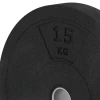 Detailaufnahme der Randausprägung von WARCO-Produkt 6088, Bumper Plate Slim, Format 15 kg | ø 45,4 x 5,85 cm, Farbe Anthracite.