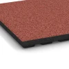 Detailaufnahme der Randausprägung von WARCO-Produkt 6132, Playground safety tile – CFH 125 cm, Format 50 x 50 x 4 cm, Farbe Tomato red.