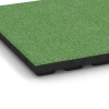 Detailaufnahme der Randausprägung von WARCO-Produkt 6133, Playground safety tile – CFH 125 cm, Format 50 x 50 x 4 cm, Farbe Linden green.