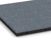Detailaufnahme der Randausprägung von WARCO-Produkt 6130, Playground safety tile – CFH 95 cm, Format 50 x 50 x 3 cm, Farbe Graphite grey.