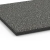 Detailaufnahme der Randausprägung von WARCO-Produkt 6413, EPDM Playground Safety Tile – 90 cm, Format 50 x 50 x 3 cm | 0,25 m², Farbe Dark grey granite.