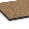 Detailaufnahme der Randausprägung von WARCO-Produkt 6416, EPDM Playground Safety Tile – 90 cm, Format 50 x 50 x 3 cm | 0,25 m², Farbe Terracotta.