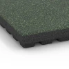 Detailaufnahme der Randausprägung von WARCO-Produkt 6442, Playground safety tile – CFH 210 cm, Format 50 x 50 x 7 cm, Farbe English Lawn.