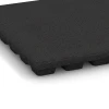 Detailaufnahme der Randausprägung von WARCO-Produkt 6135, Playground safety tile – CFH 170 cm, Format 50 x 50 x 4,8 cm, Farbe Anthracite.