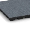 Detailaufnahme der Randausprägung von WARCO-Produkt 6294, Playground Safety Tiles, Format 50 x 50 x 4,8 cm, Farbe Graphite grey.