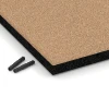 Detailaufnahme der Randausprägung von WARCO-Produkt 6222, Playground Safety Tiles, Format 50 x 50 x 4 cm, Farbe Sand beige.