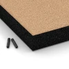 Detailaufnahme der Randausprägung von WARCO-Produkt 6234, Playground Safety Tiles, Format 50 x 50 x 8 cm, Farbe Sand beige.
