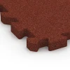 Detailaufnahme der Randausprägung von WARCO-Produkt 6981, Sports court tile, Format 50 x 50 x 4 cm | 0,25 m², Farbe Brick red.