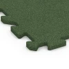Detailaufnahme der Randausprägung von WARCO-Produkt 6314, Interlocking playground safety tile, Format 50 x 50 x 2 cm | 0,25 m², Farbe Grass green.