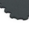Detailaufnahme der Randausprägung von WARCO-Produkt 6323, Rubber Gym Mat, Format 102,5 x 102,5 x 2,5 cm | 1,05 m², Farbe Anthracite.