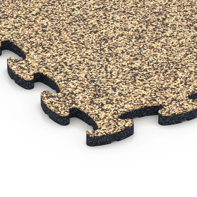 Detailaufnahme der Randausprägung von WARCO-Produkt 6768, Pool Surround Tiles, Format 44,6 x 44,6 x 1,8 cm, Farbe Rattan.