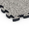Detailaufnahme der Randausprägung von WARCO-Produkt 6932, Safety Puzzle Tile, Format 44,6 x 44,6 × 2,8 cm, Farbe Grey Granite.