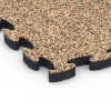 Detailaufnahme der Randausprägung von WARCO-Produkt 6844, Fitness Active Floor System, Format 44,6 x 44,6 × 2,8 cm, Farbe Terracotta.