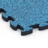 Detailaufnahme der Randausprägung von WARCO-Produkt 6884, Fitness Max Floor System, Format 44,6 x 44,6 × 2,8 cm, Farbe Atlantic.