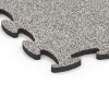 Detailaufnahme der Randausprägung von WARCO-Produkt 6887, Fitness Max Floor System, Format 98 x 98 x 2,8 cm, Farbe Grey Granite.