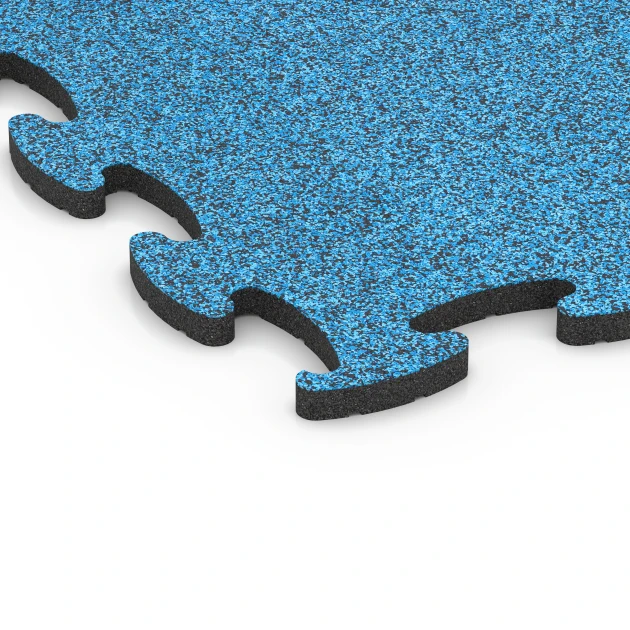 Detailaufnahme der Randausprägung von WARCO-Produkt 6893, Fitness Max Floor System, Format 97,1 x 97,1 x 2,8 cm, Farbe Atlantic.